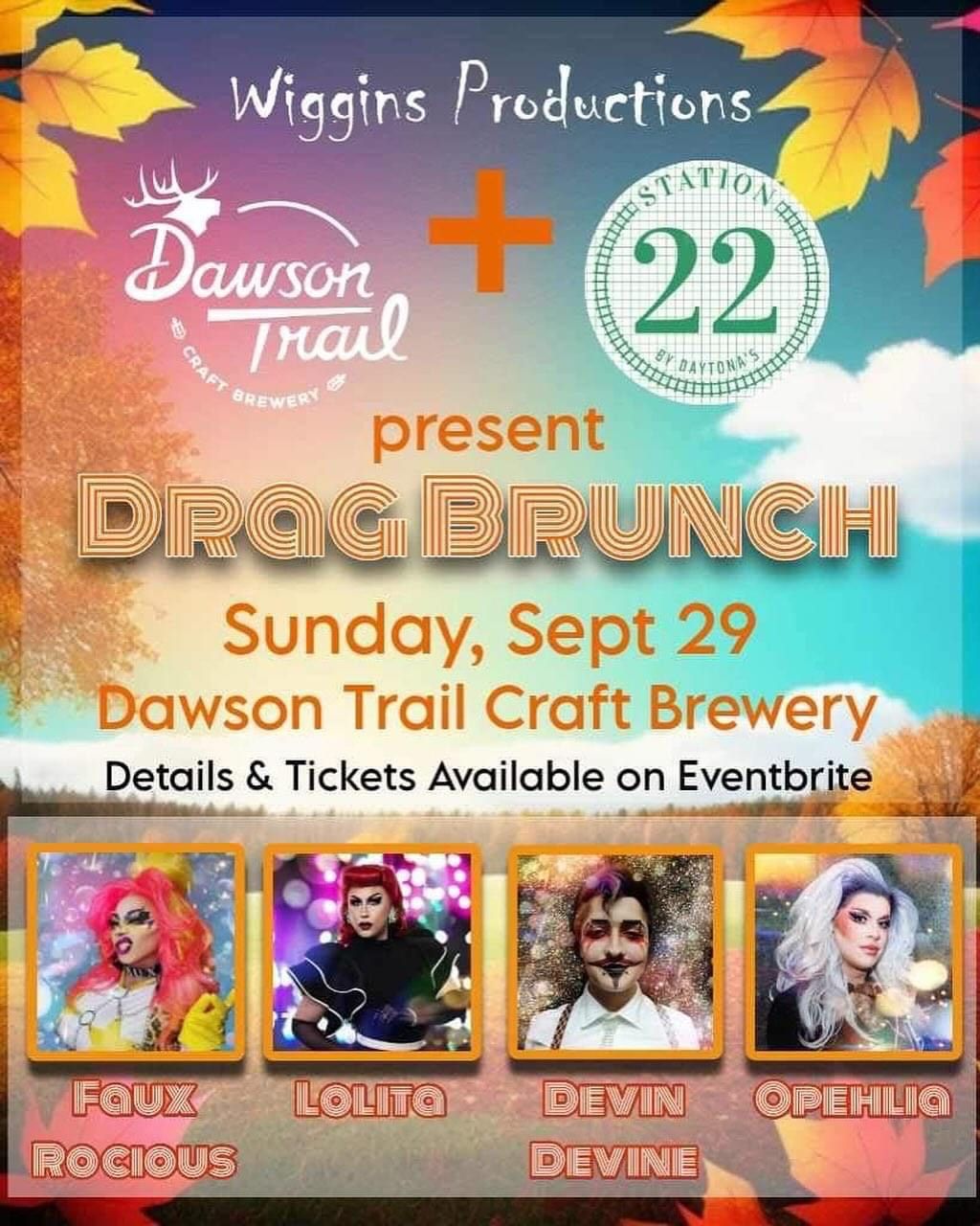 Fall into Drag Brunch @ Dawson Trail Craft Brewery\/Station 22