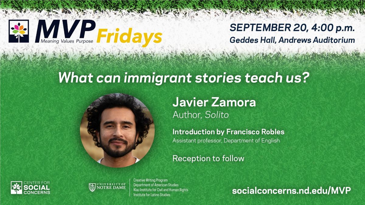 Javier Zamora: \u201cWhat can immigrant stories teach us?\u201d