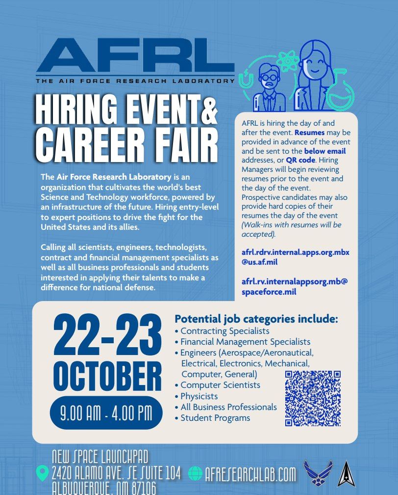 AFRL Hiring Event & Career Fair