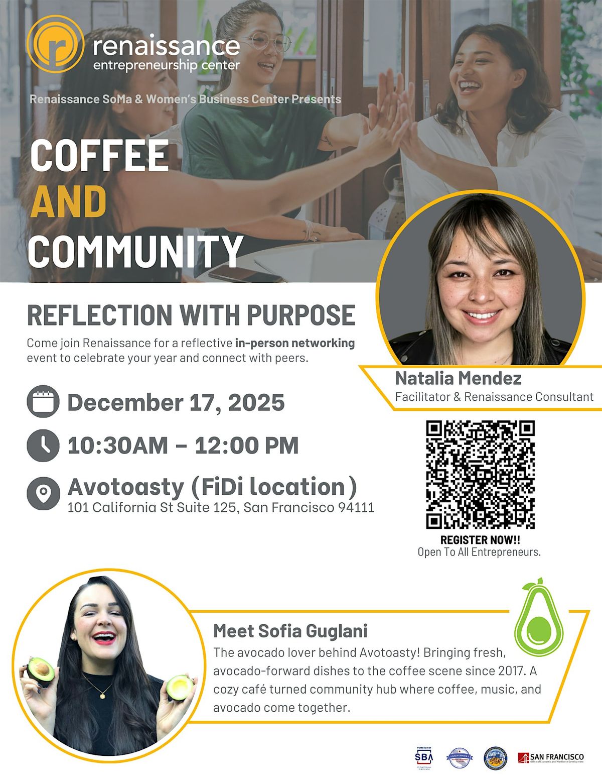 COFFEE & COMMUNITY - IN PERSON NETWORKING EVENT FOR BAY AREA ENTREPRENEURS
