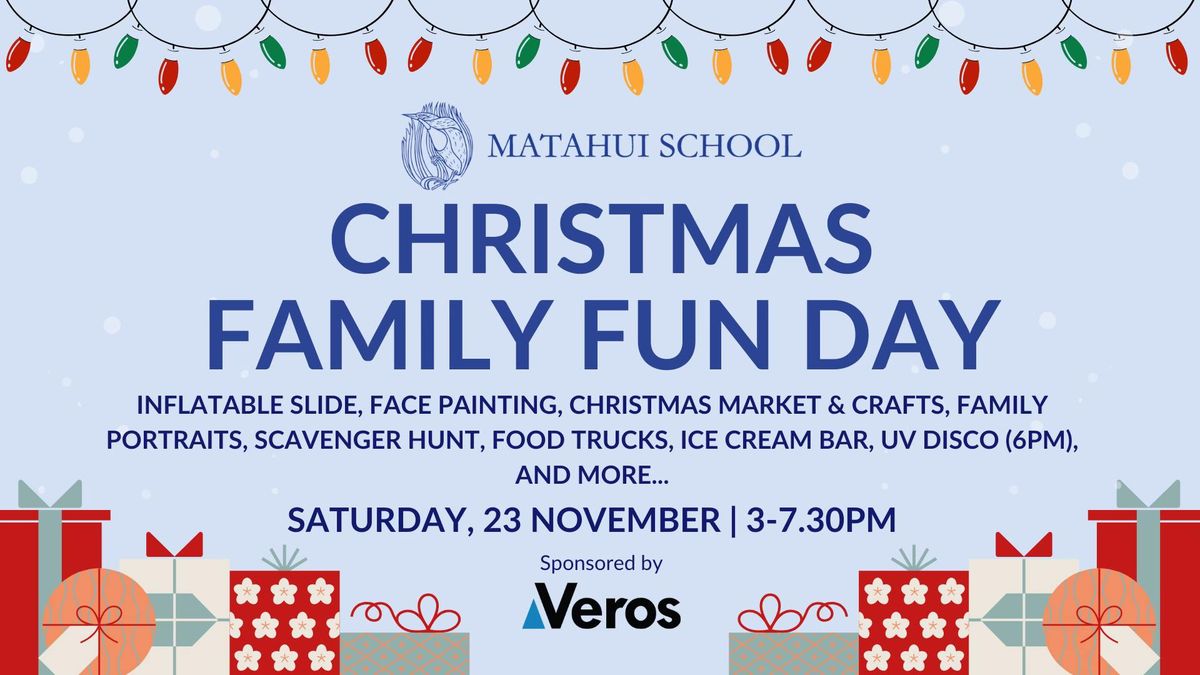 Christmas Family Fun Day  - Matahui School 