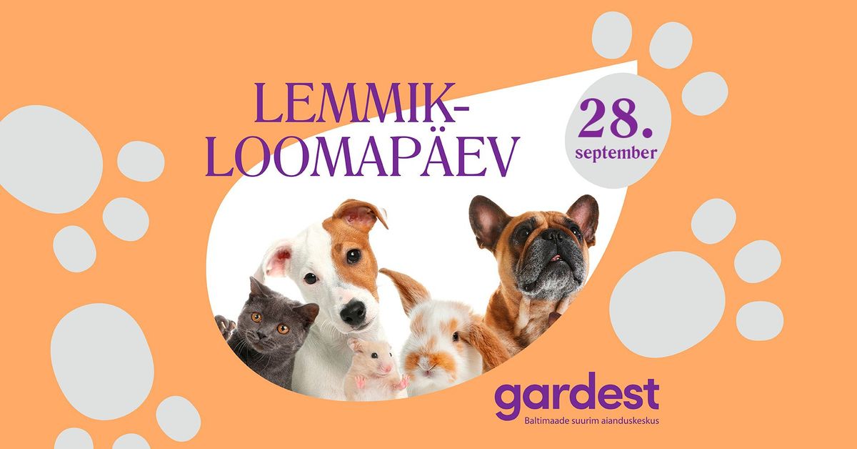 Lemmikloomap\u00e4ev Gardest keskuses 28.septembril!