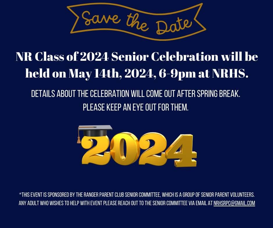 Senior Celebration Save the Date