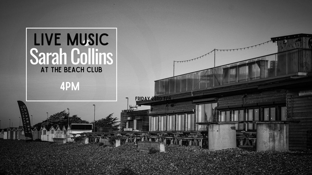 Sarah Collins Live Music at the Beach Club 