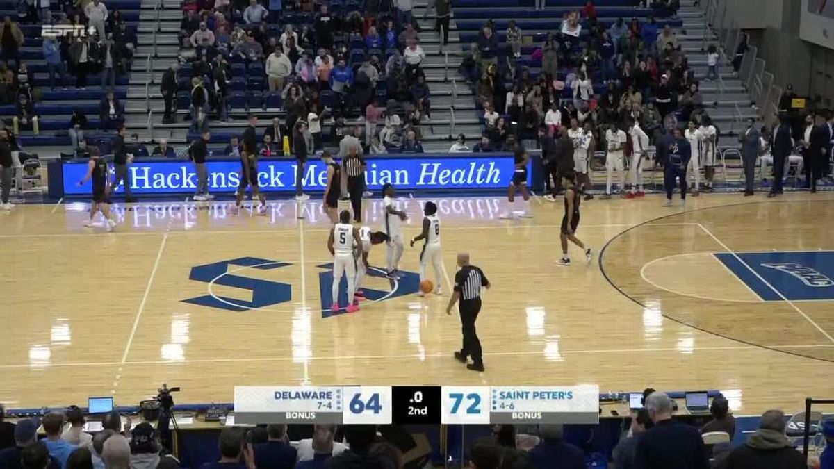 Saint Peter's Peacocks at Delaware Blue Hens Mens Basketball