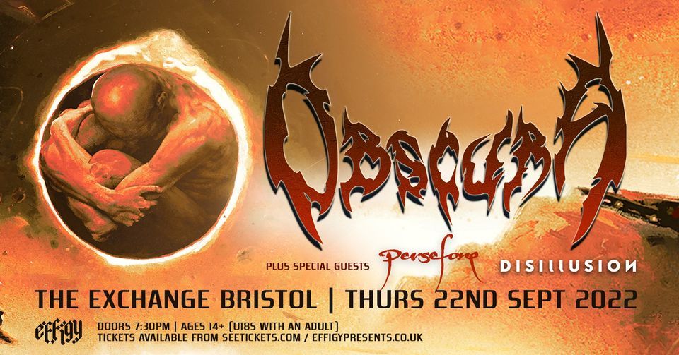 Obscura plus Persefone and Disillusion at Exchange, Bristol