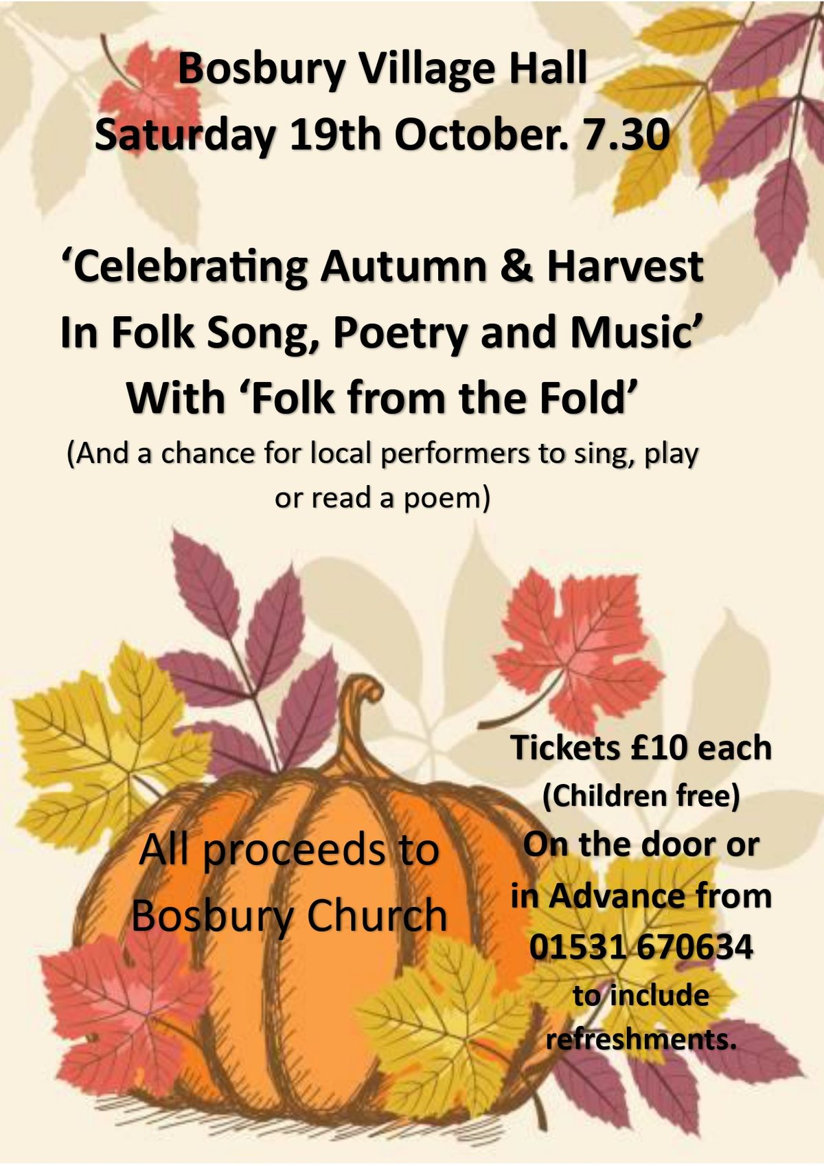 Folk from the Fold - Bosbury Parish Hall 