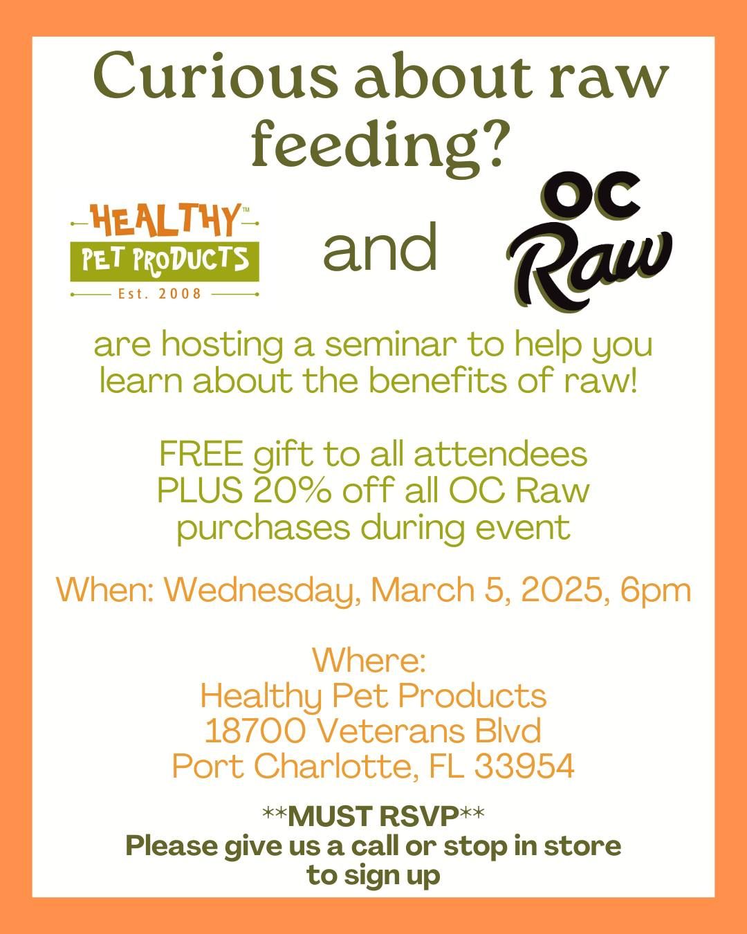 Raw Feeding Seminar