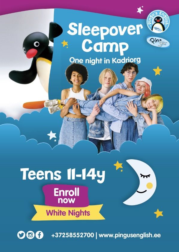Sleepover Camp for Teens 11-14y in Kadriorg