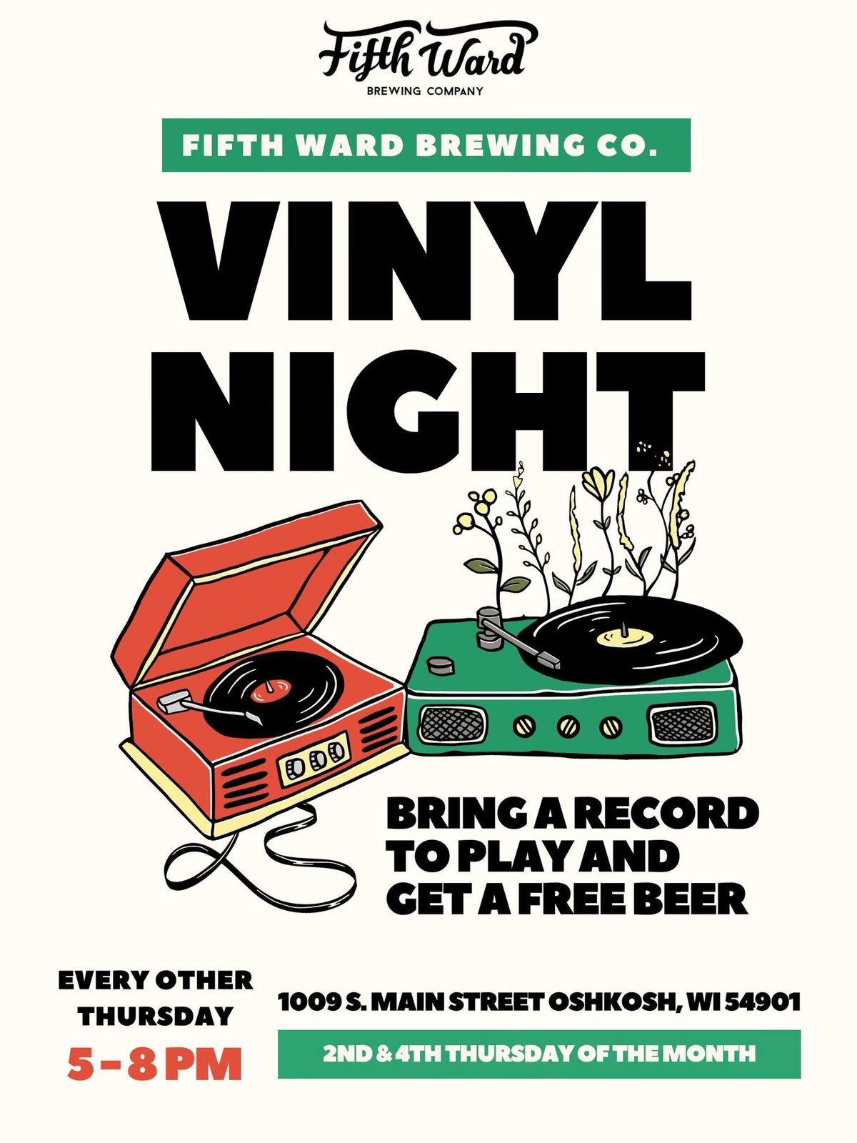 Vinyl Night at Fifth Ward Brewing Co.