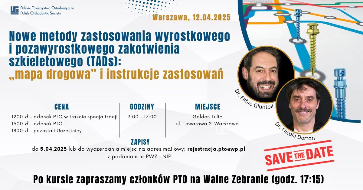 Nowe metody zastosowania wyrostkowego  i pozawyrostkowego zakotwienia szkieletowego (TADs)