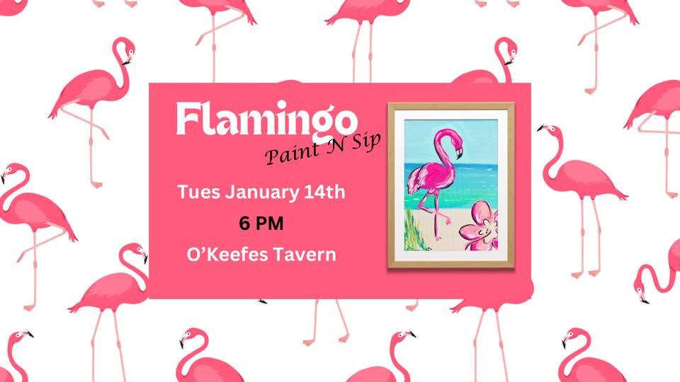 Flamingo Paint N Sip