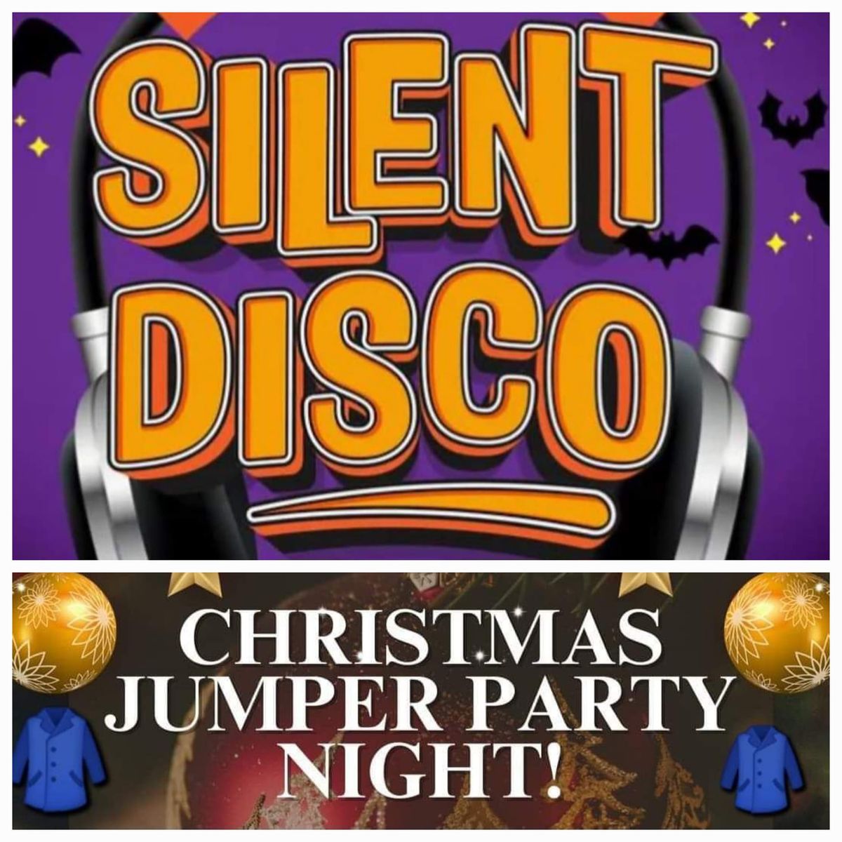 Silent disco & christmas jumper party.