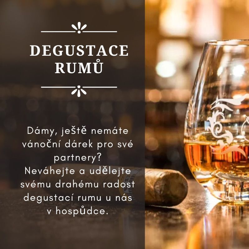 Degustace rum\u016f v hospud\u016fdce na h\u0159i\u0161ti