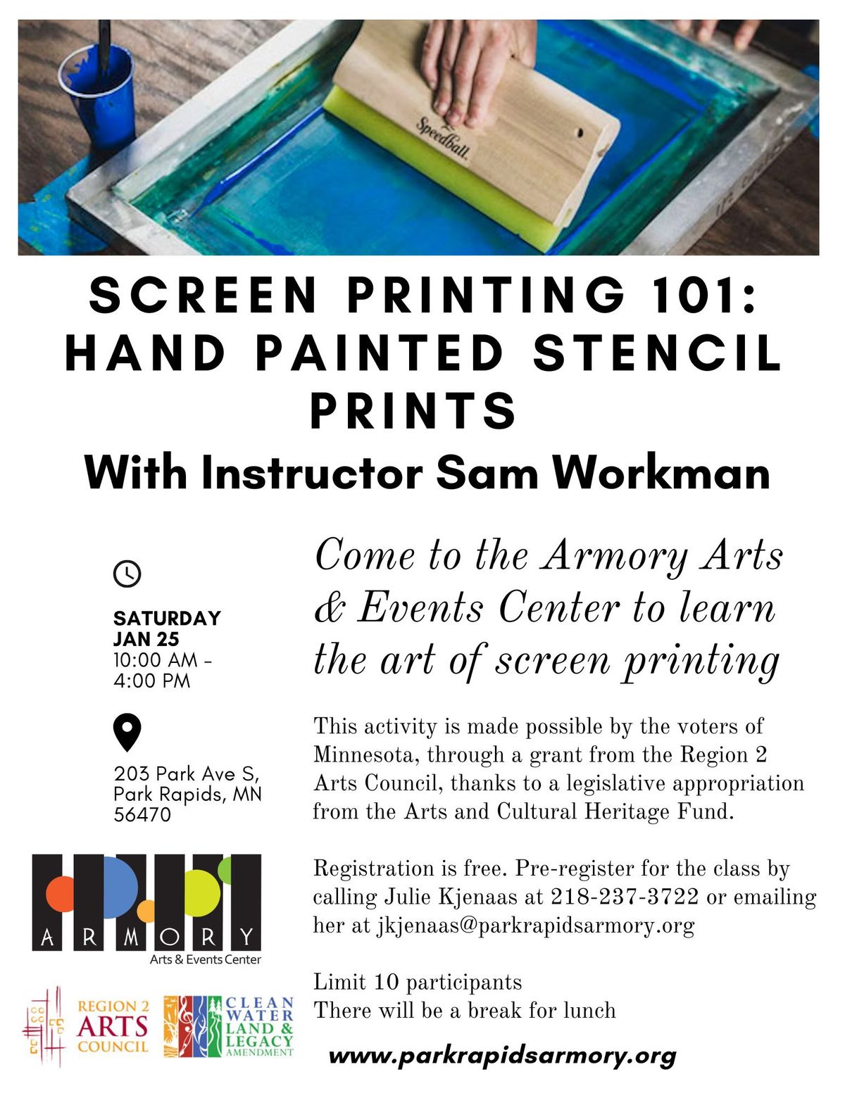 Screen Printing 101- Hand Painted Stencil Prints