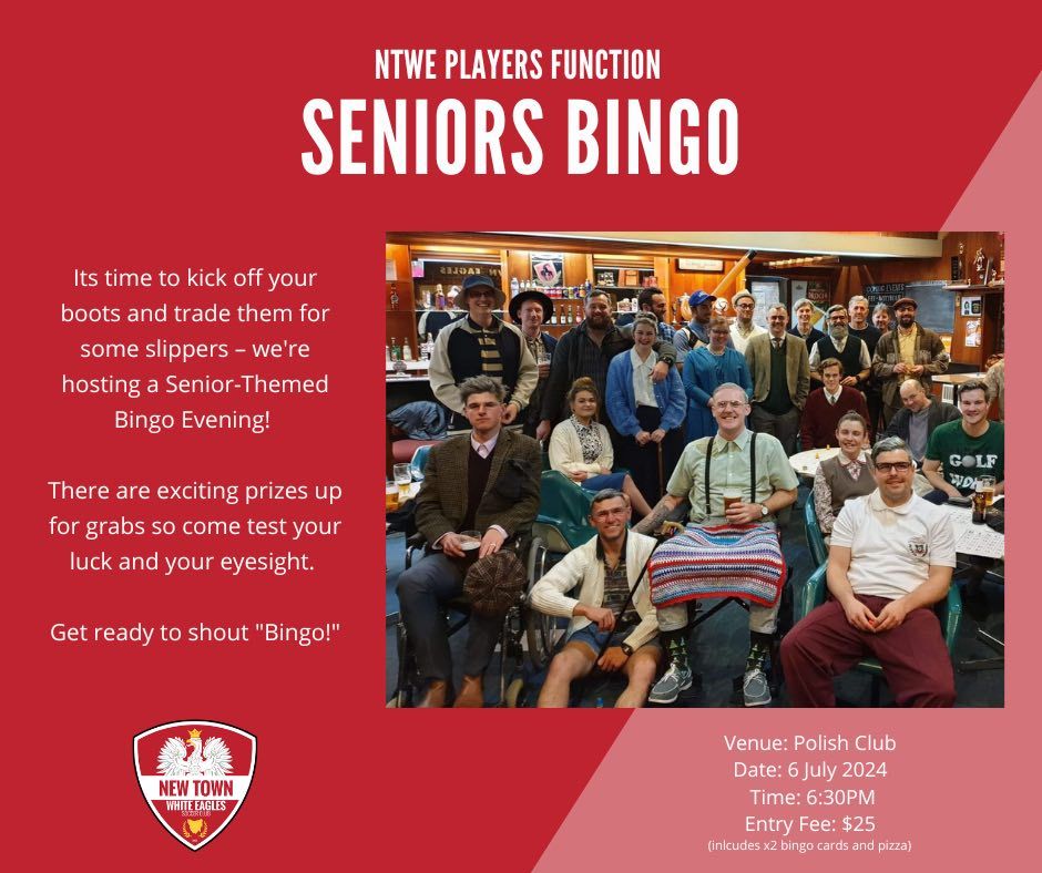 Seniors Bingo Night