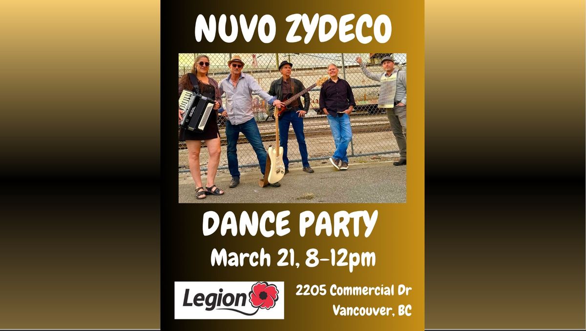 Nuvo Zydeco Dance Party at the Commercial Drive Legion #179