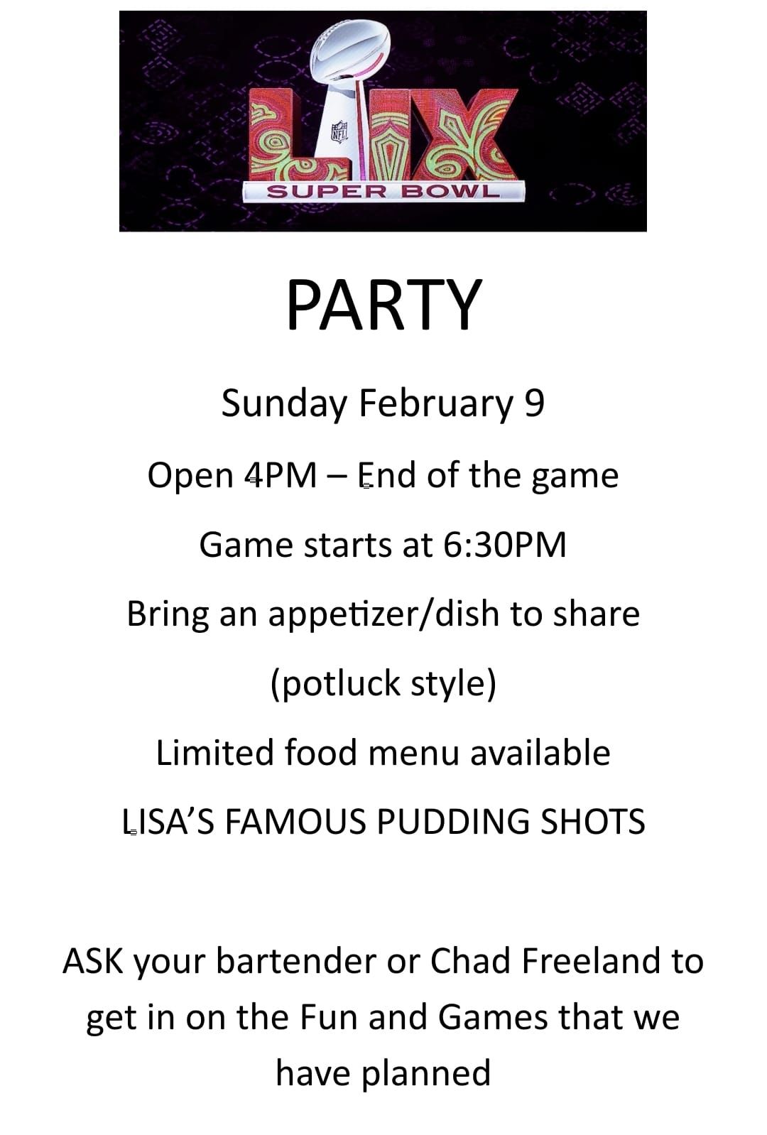 Super Bowl Party