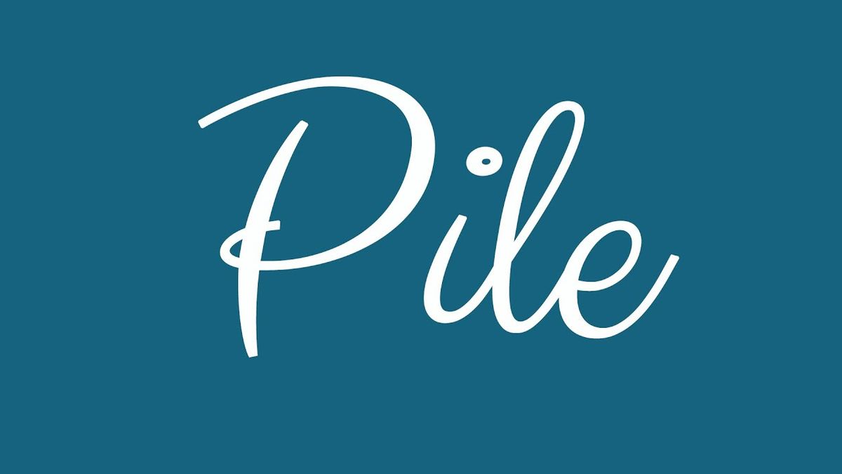 Cursive with Pile