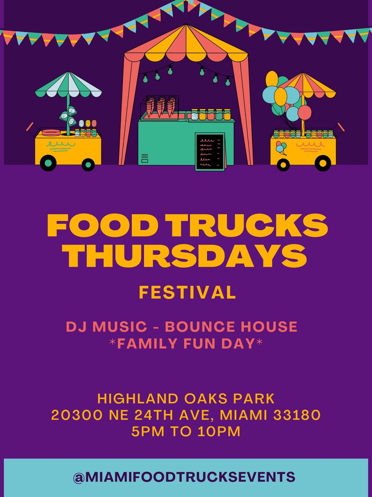 Food Trucks Thursdays Highland Oaks Park