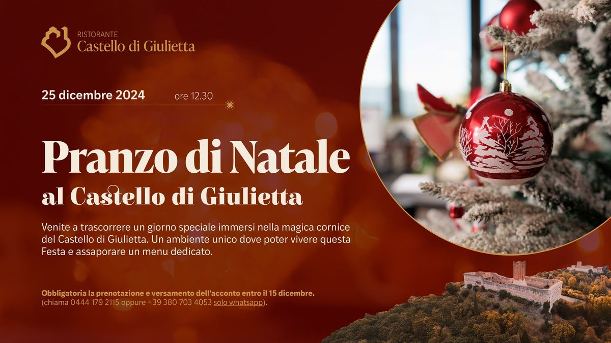 Pranzo di Natale al Castello di Giulietta\ud83c\udf84