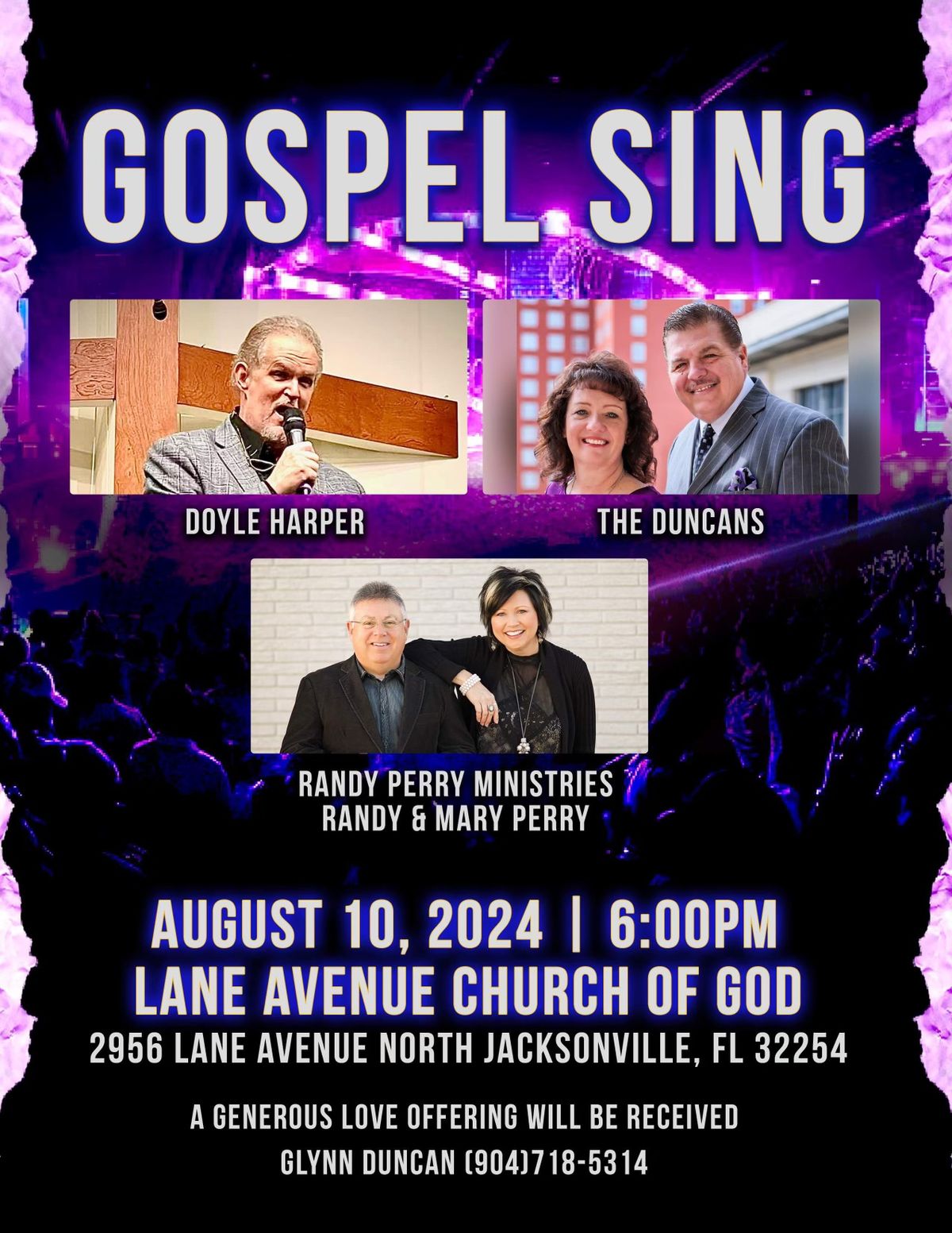 GOSPEL SING AT LANE AVENUE CHURCH OF GOD, JACKSONVILLE, FL