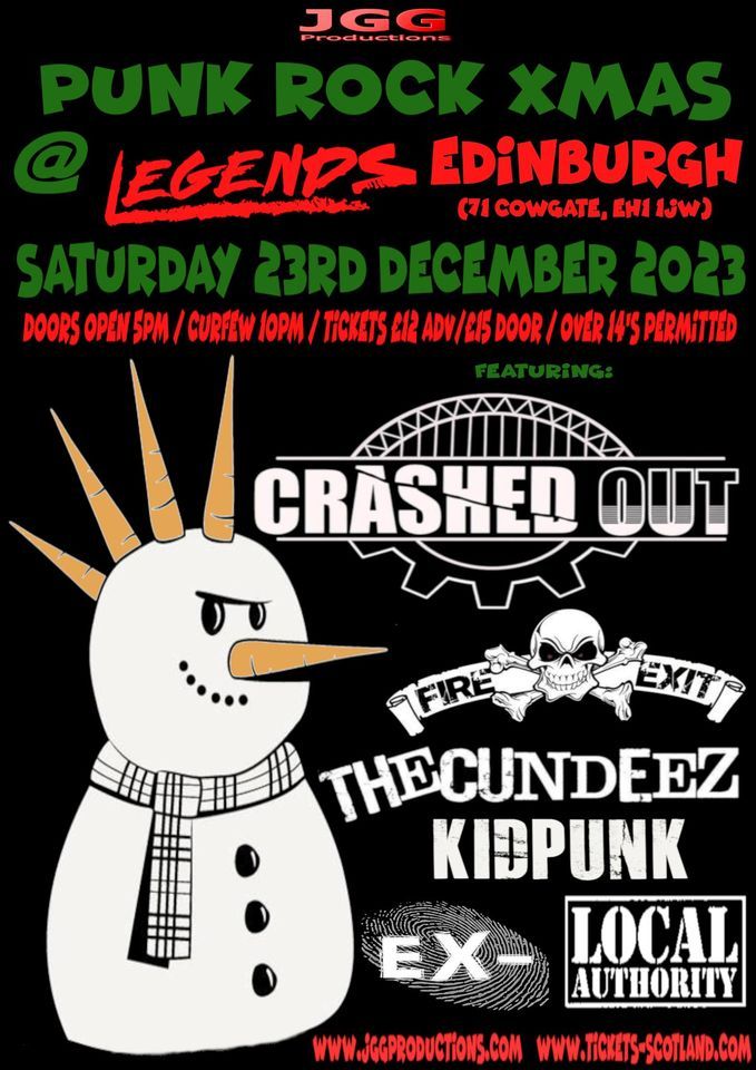 Punk Rock Christmas w: Crashed Out, The Cundeez, Fire Exit + more 