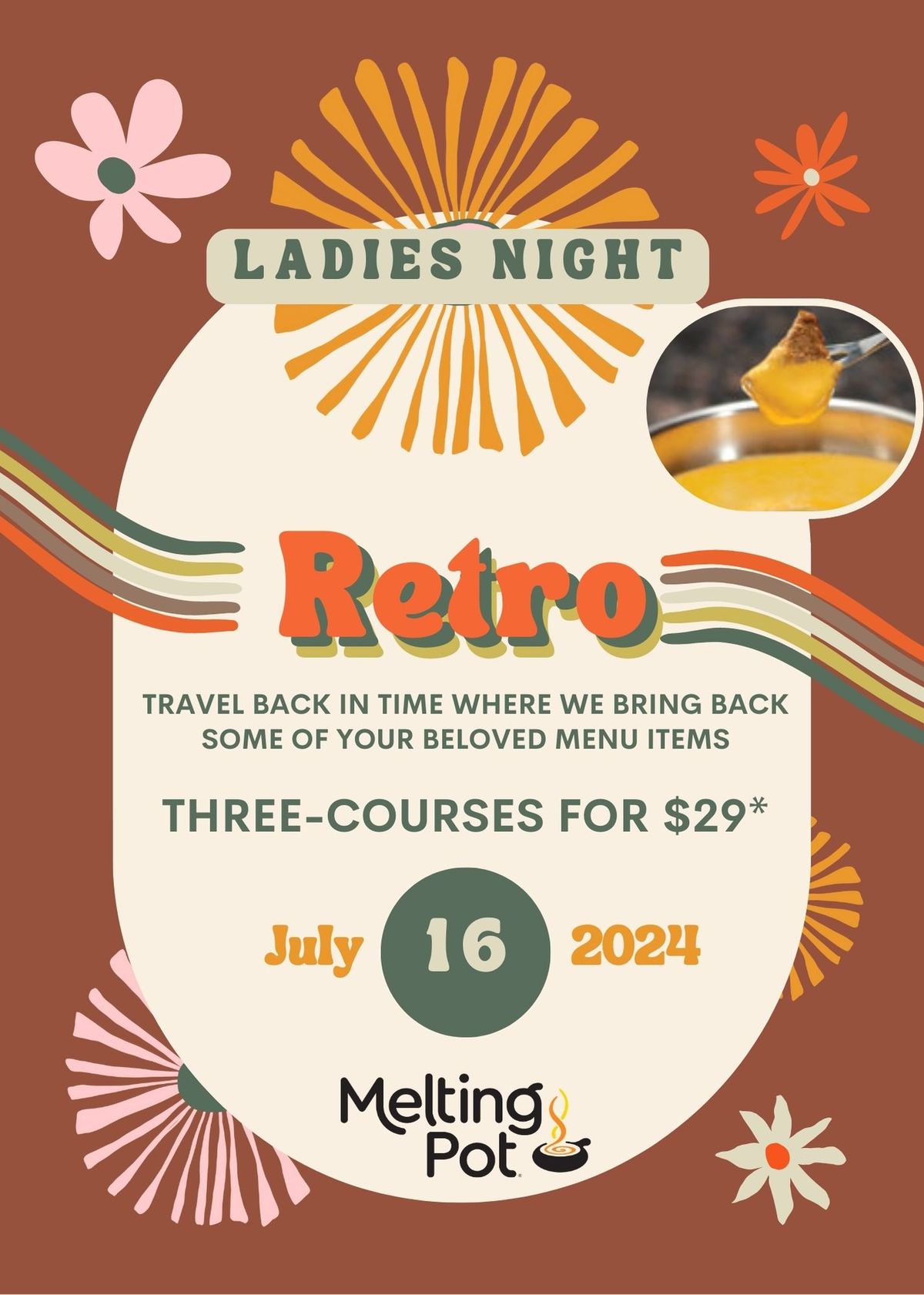 Retro Night - 3-Courses for $29*