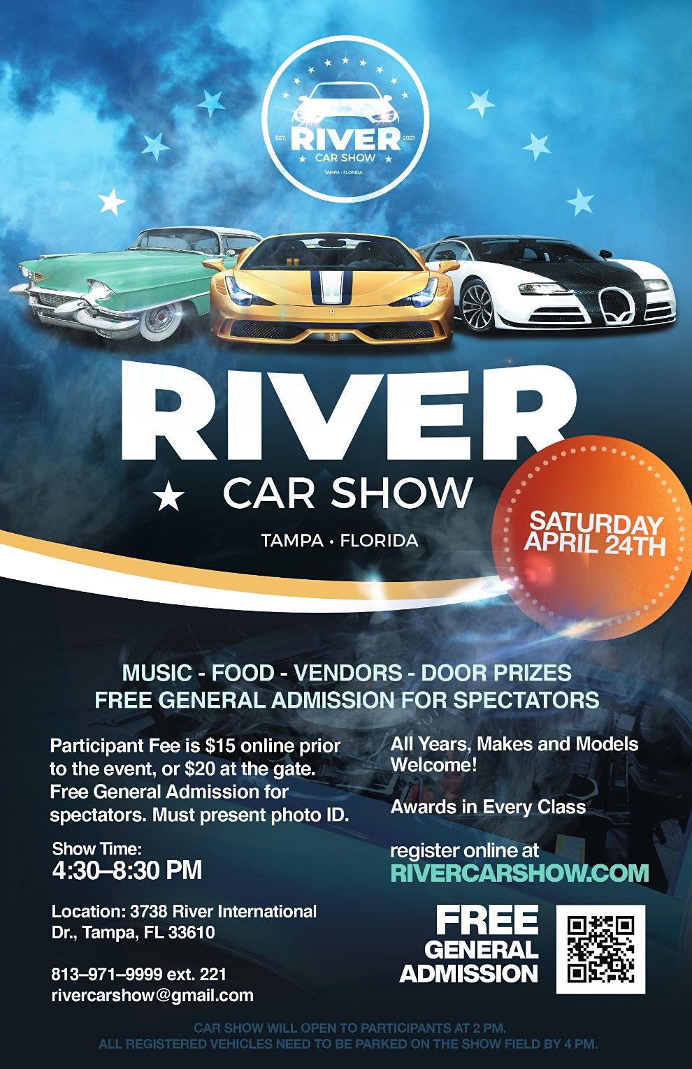 River Car Show, The River at Tampa Bay Church, 24 April 2021
