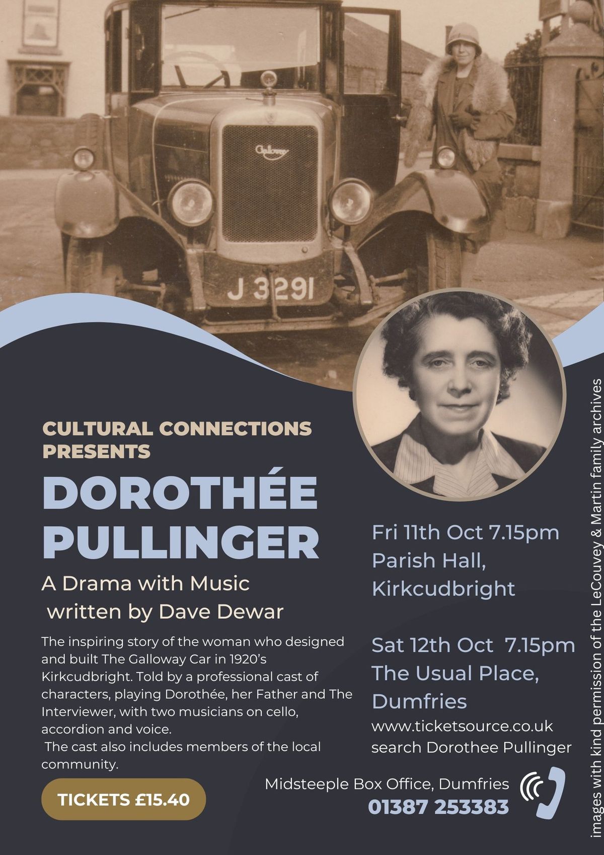 DOROTH\u00c9E  PULLINGER  A Drama with Music  written by Dave Dewar