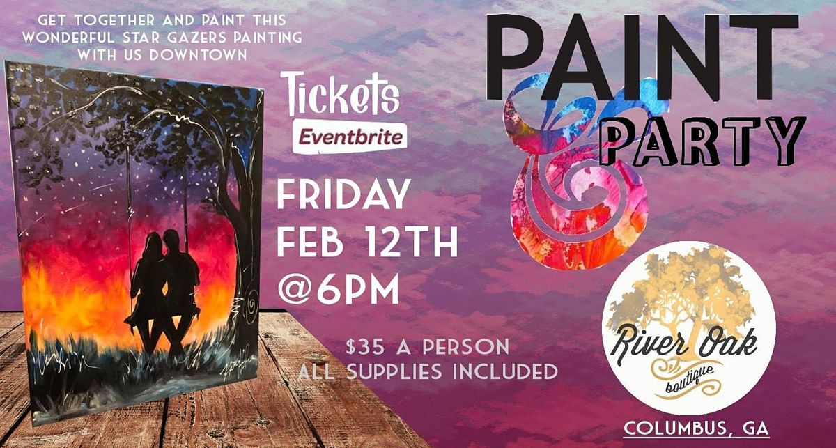 Paint night in downtown Columbus