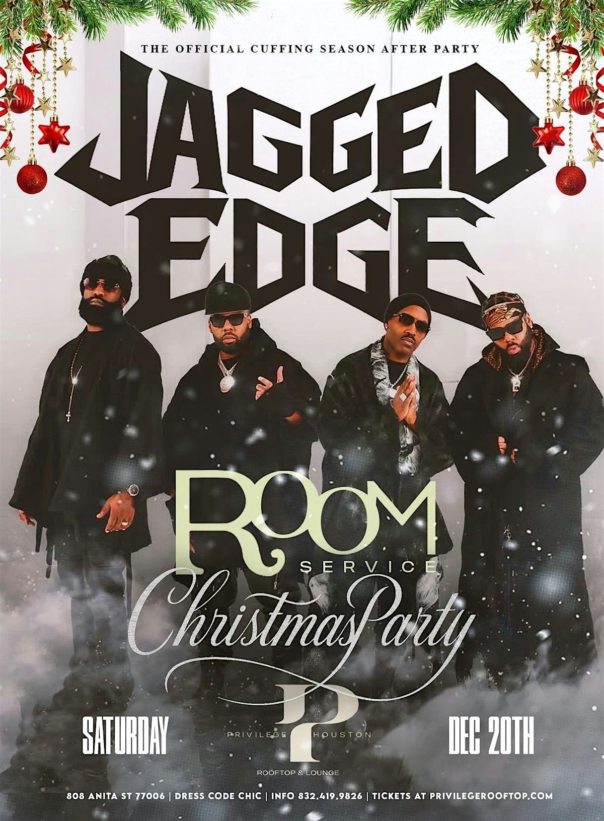 Dec 20  | Jagged Edge At  Room Service Saturdays At Privilege