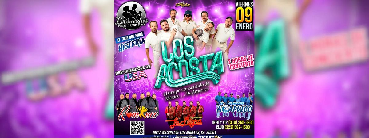 LOS ACOSTA, ROMANCE, LA MIGRA & MAS