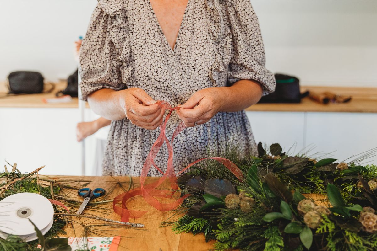 Christmas Floral Wreath Workshop & Luncheon