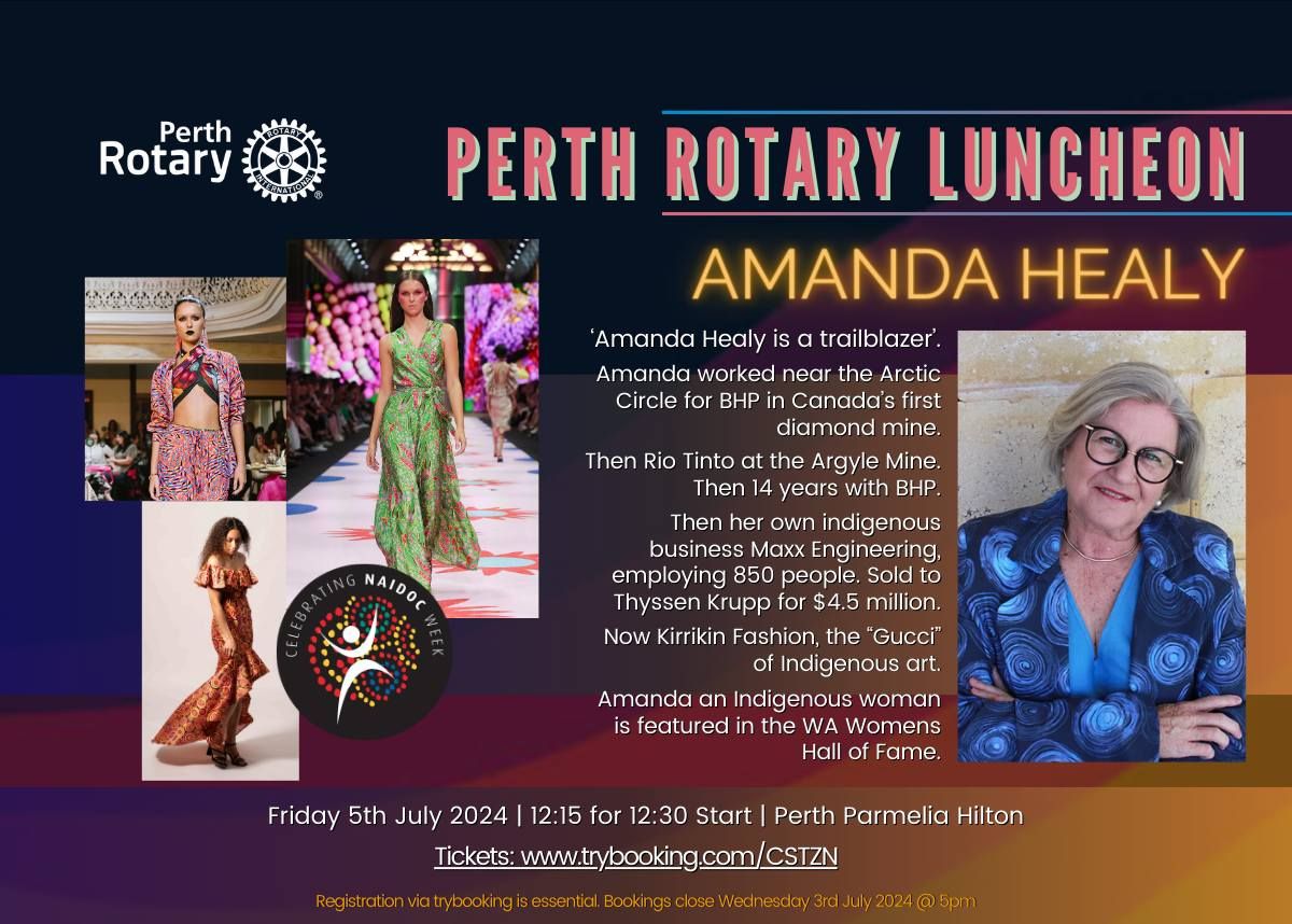  Perth Rotary Luncheon | Amanda Healy | NAIDOC Week | 5th July 202