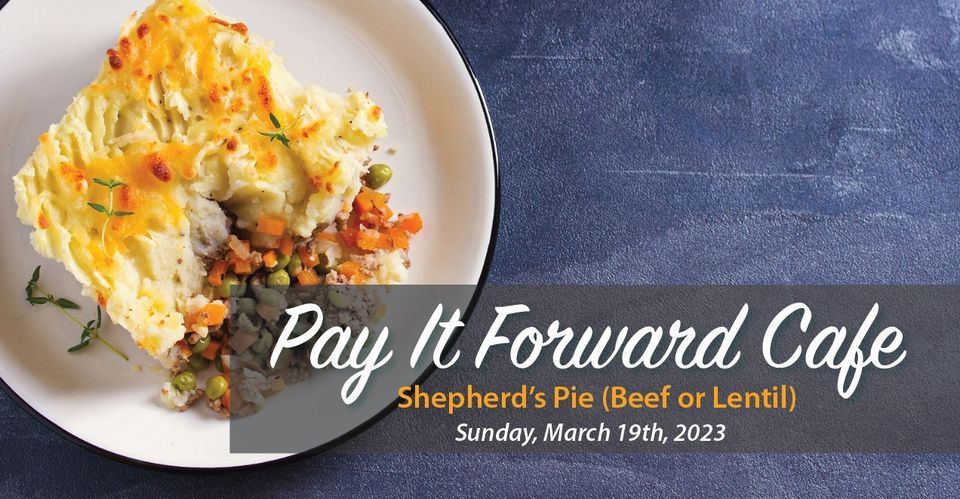 Pay It Forward Cafe: March 2023