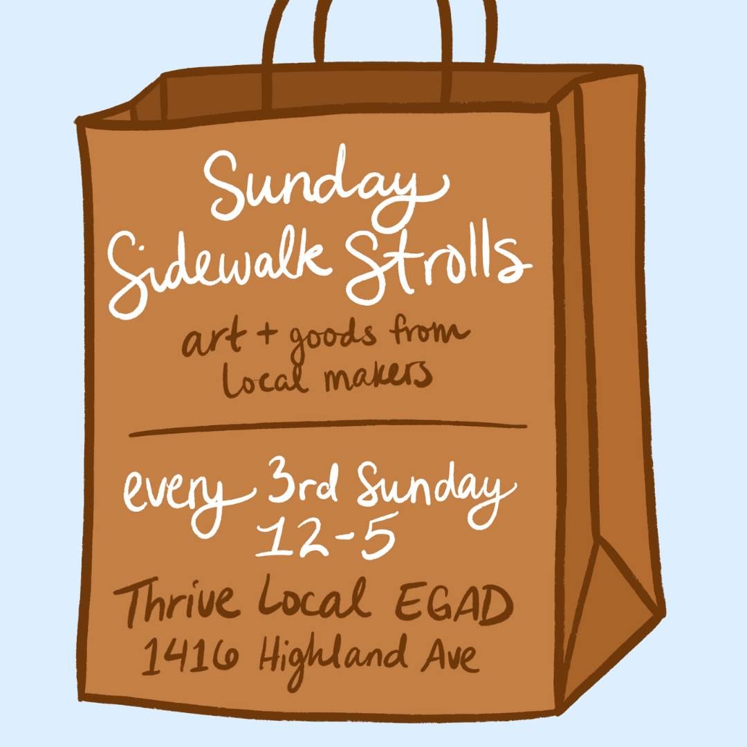 EGAD: Sunday Sidewalk Stroll | 10\/20 from 11-4pm