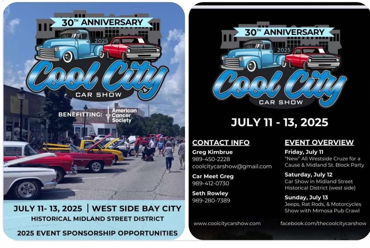 30th Anniversary Cool City Car Show and Cruze for a Cure 