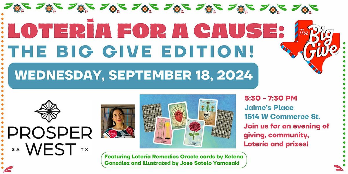 Loter\u00eda for a Cause: The Big Give Edition!