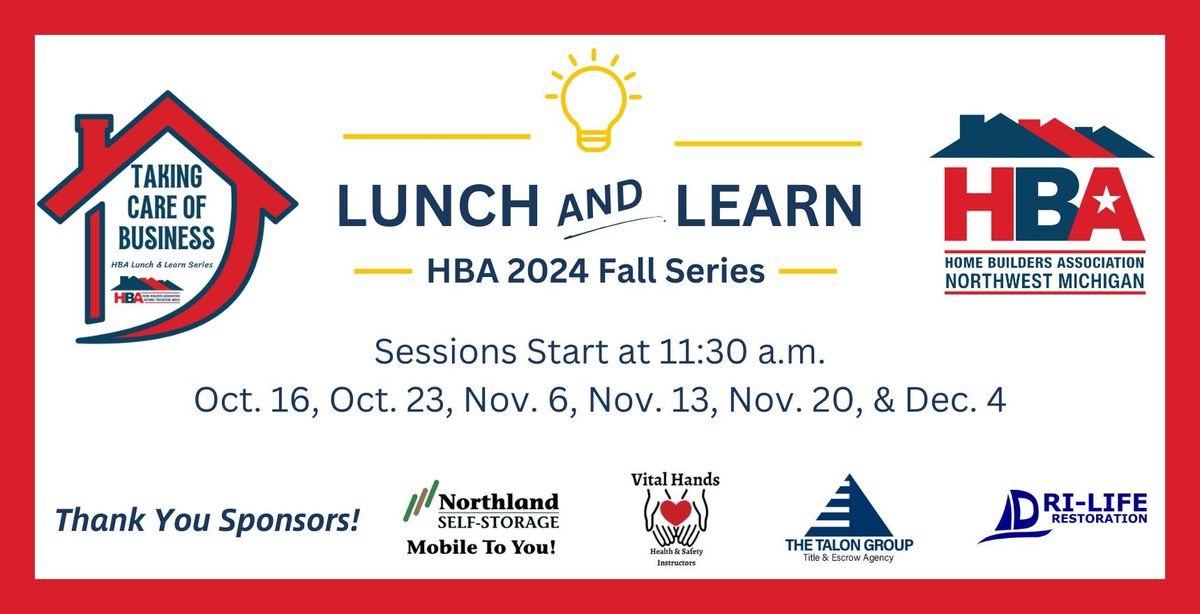 HBA Lunch & Learn - "Navigating the HBA Member Info Hub"