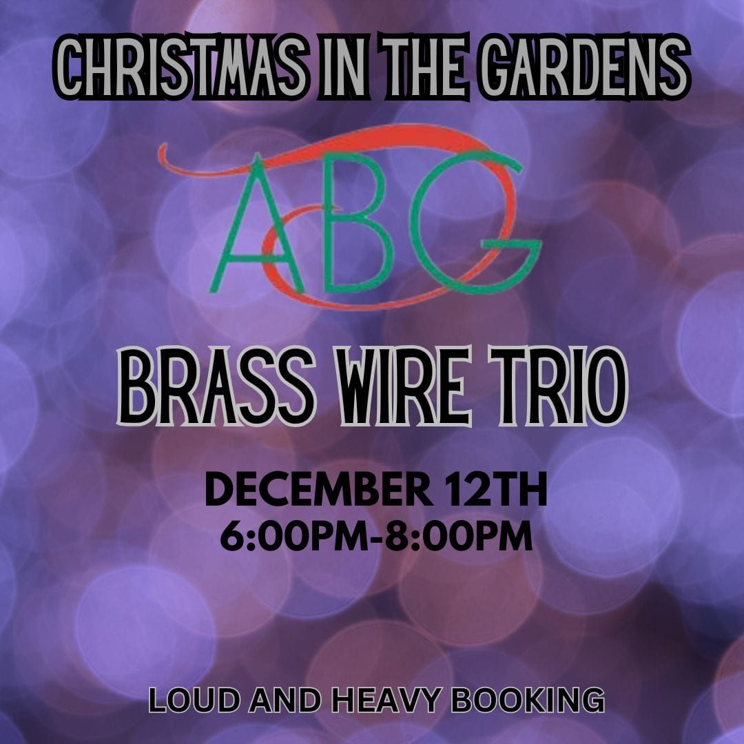 Christmas in the Gardens w\/ Brass Wire Trio @ The Botanical Gardens, Amarillo TX!