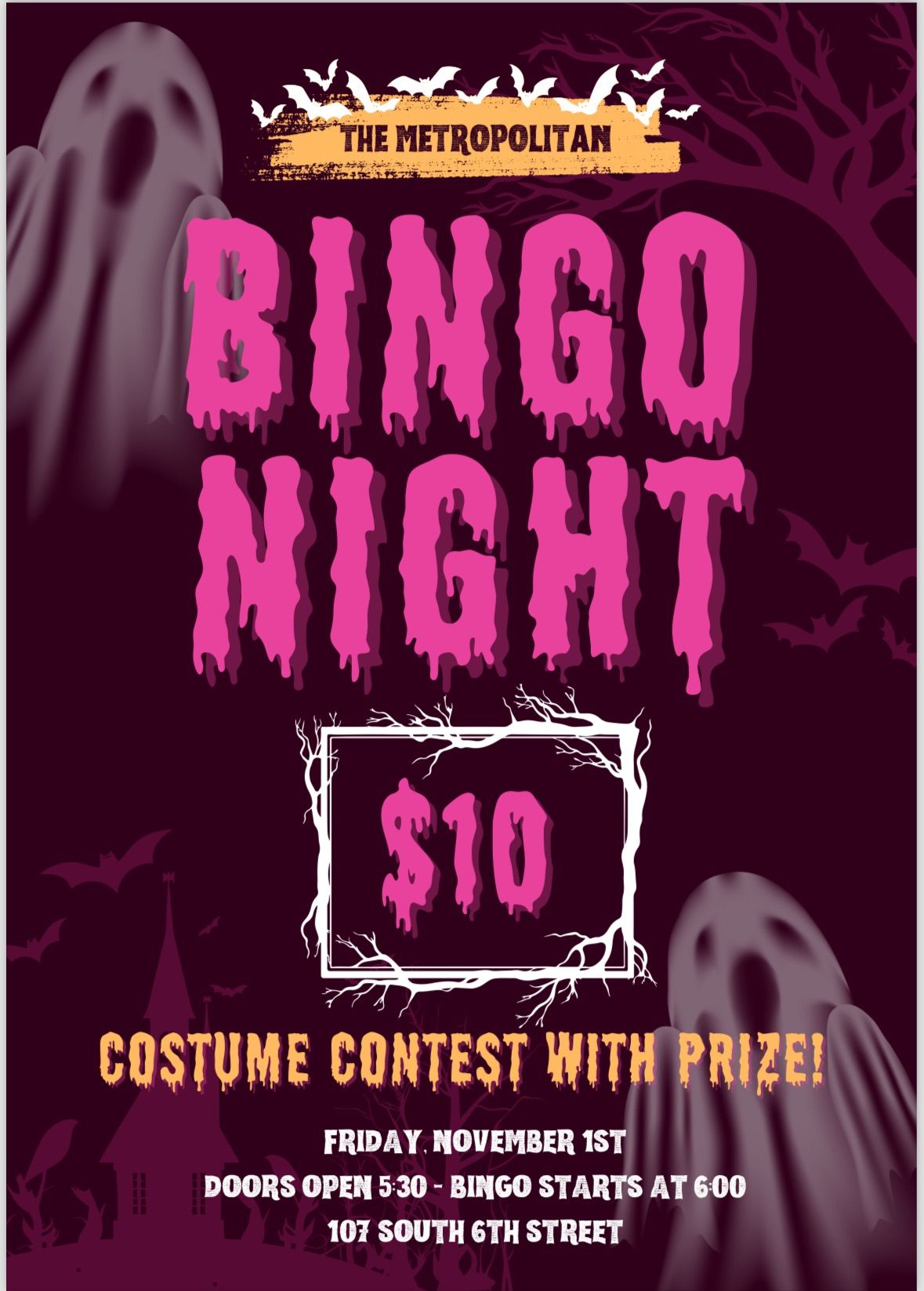 Halloween Throwback Bingo Night \u2728