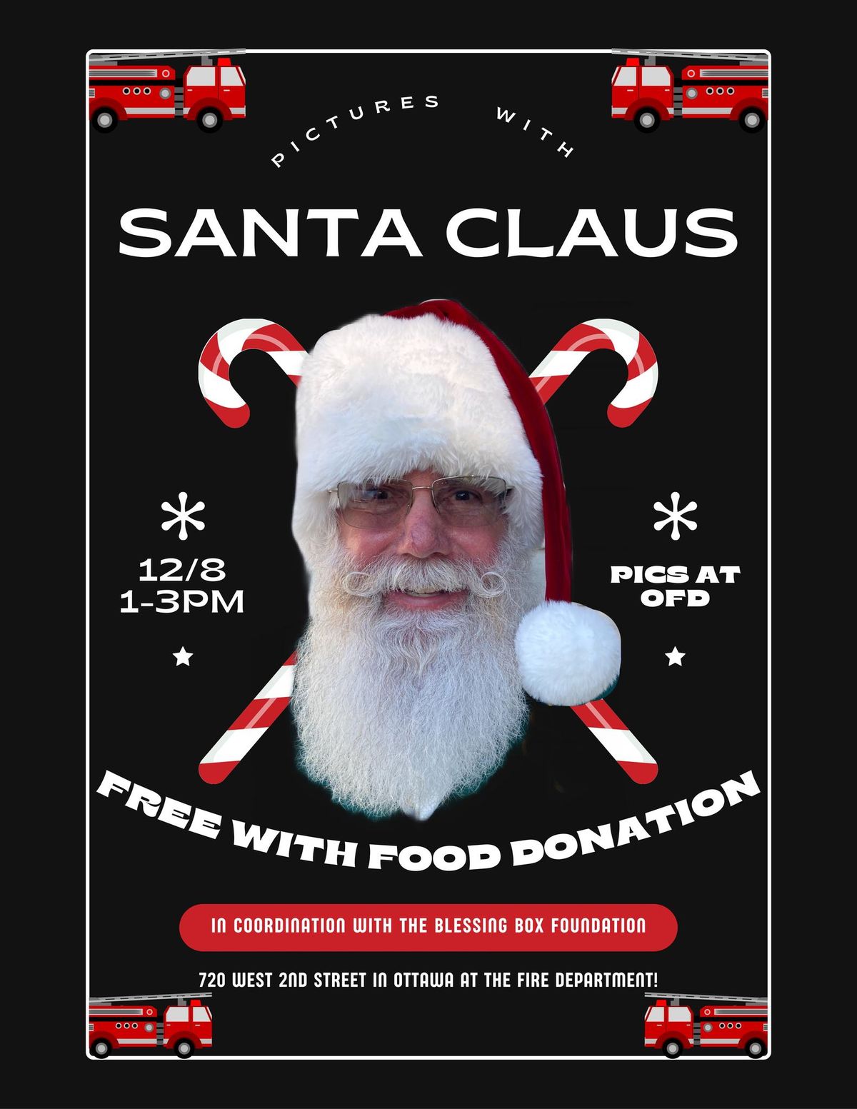 Santa's Visit and Food Drive