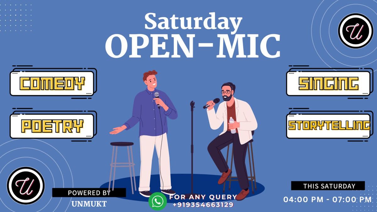 Comedy, Poetry, Storytelling &amp; Music - Saturday Open Mic Delhi