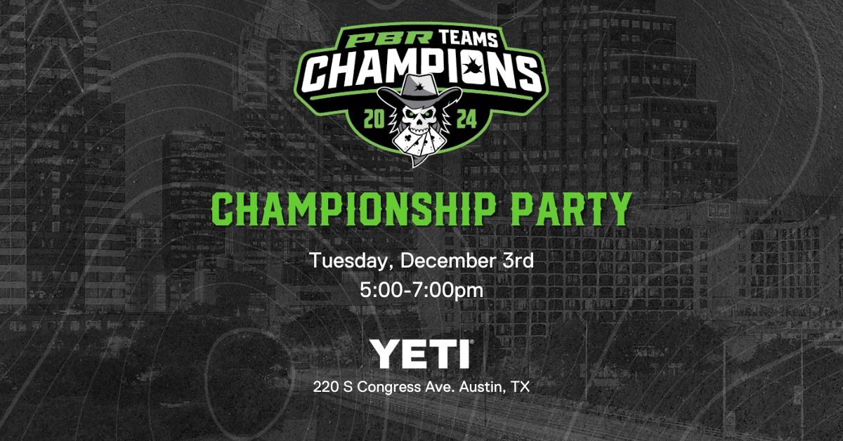 Austin Gamblers Championship Party