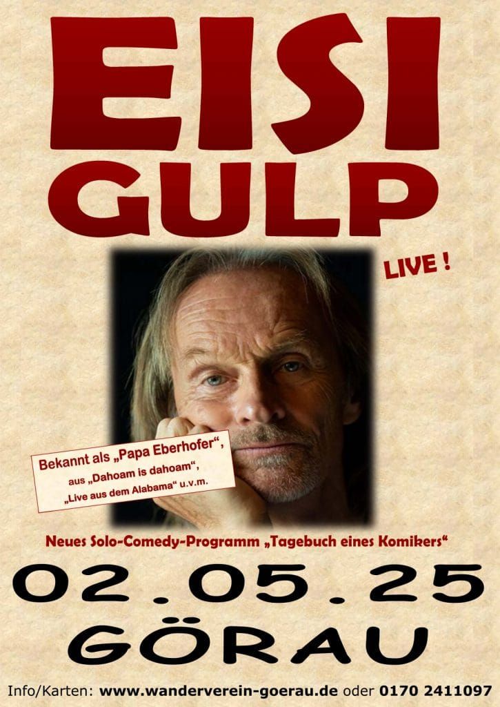 Comedyabend mit EISI GULP\n-\n\u201eTagebuch eines Komikers\u201c \n\n