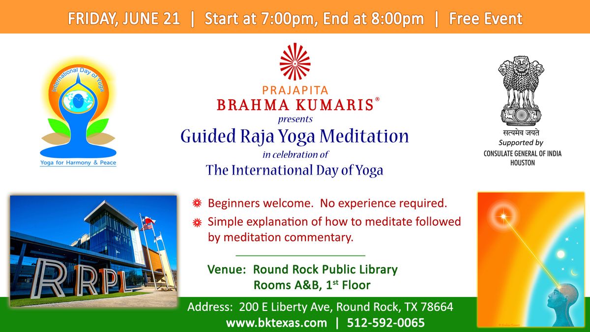 Guided Raja Yoga Meditation session