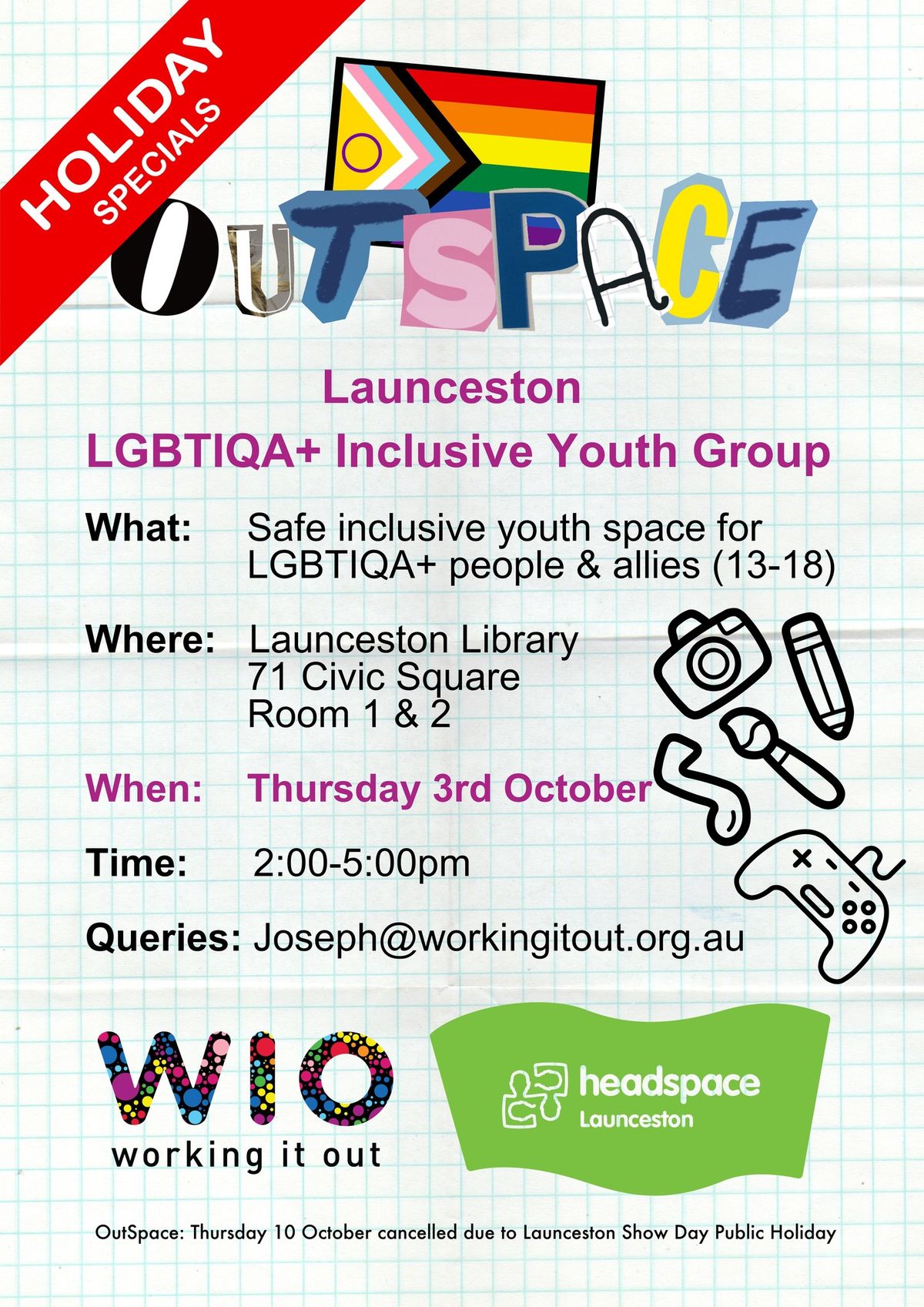 Launceston OutSpace \u2013 Holiday Special