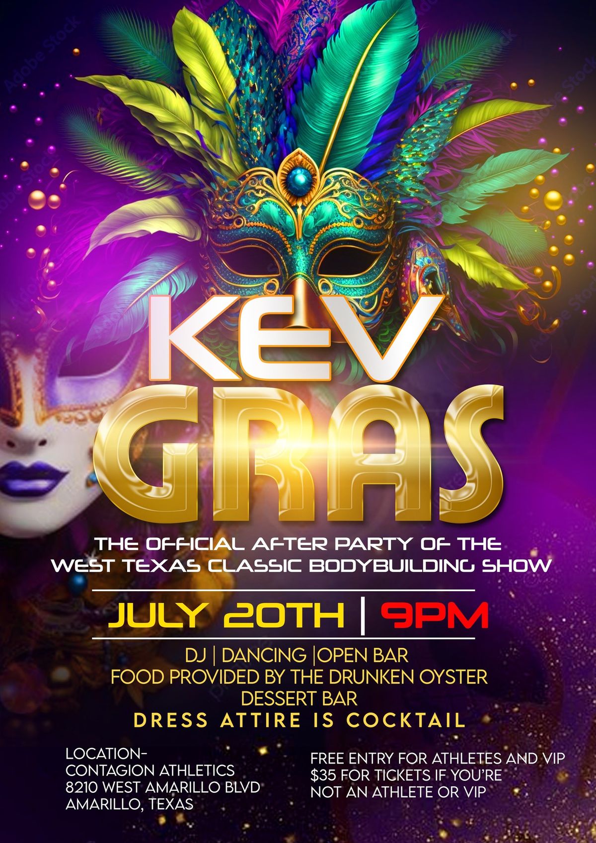 Kev Gras-The Official After Party of the West Texas Classic Bodybuilding Show