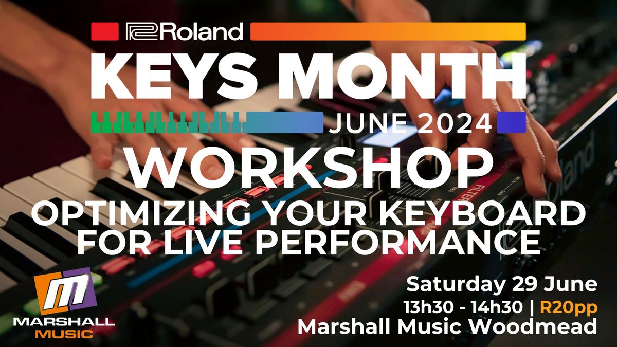 Roland Keys Month - Optimizing Your Keyboard for Live Performance